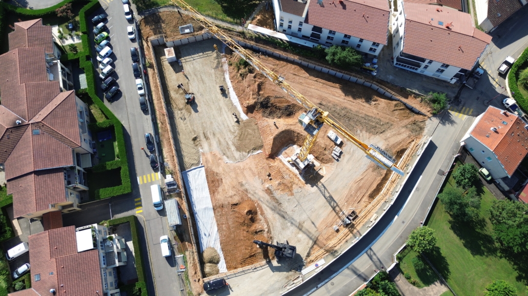 Terrassement SLTP chantier Ternay